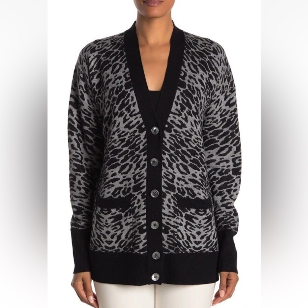 Equipment Fenwick Leopard print cardigan size S